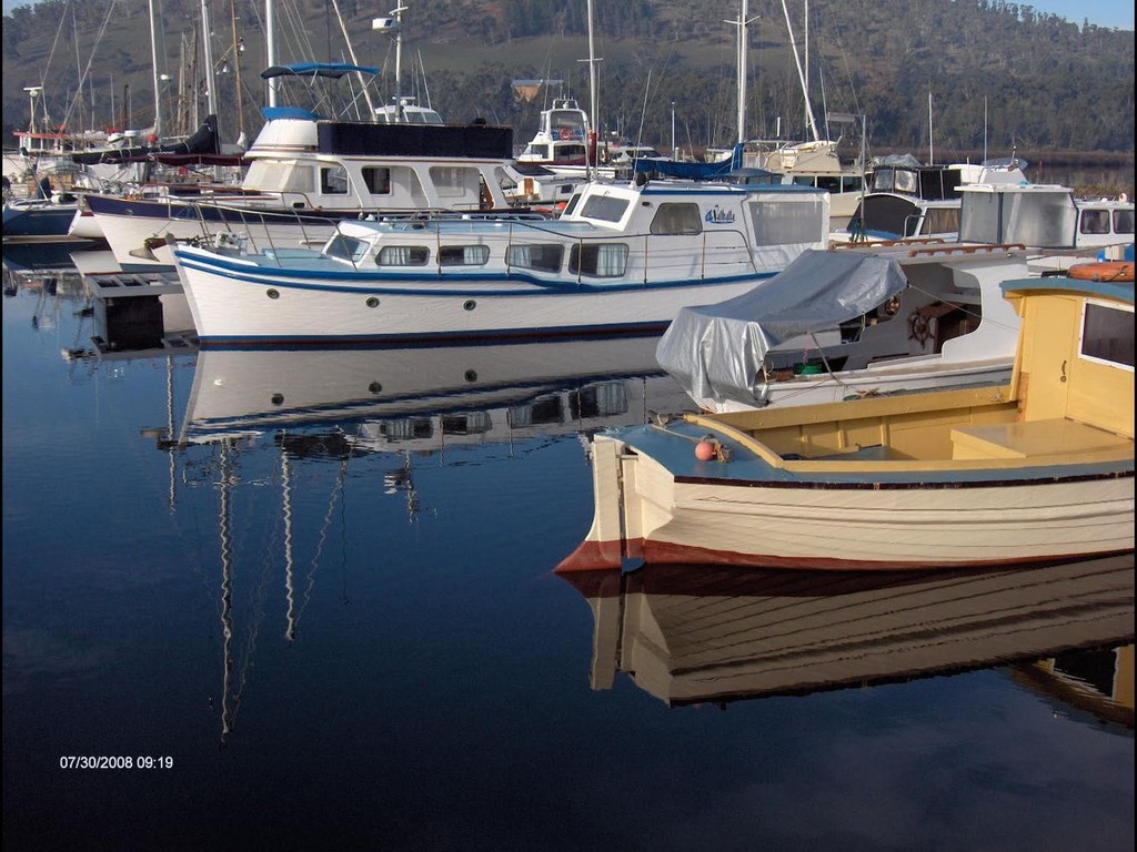 Kermandie Marina on the shores of the Huon River - Kermandie Marina © Cathy Titmarsh